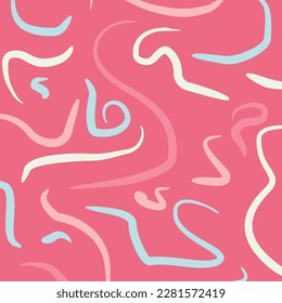 abstract hand drawn doodle background, seamless arch pattern with interesting shapes. vector illustration