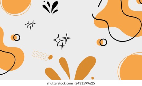 Abstract hand drawn doodle background. Vector illustration for your design