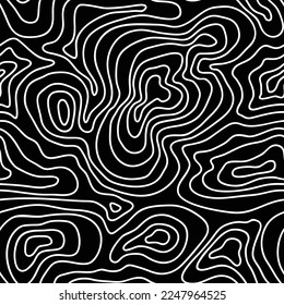 Abstract hand drawn doodle seamless pattern. Endless camo spots texture. Vector background.