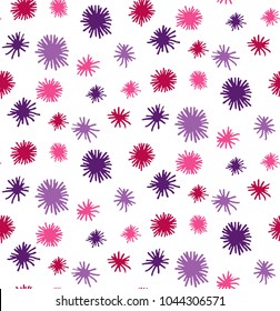 Abstract hand drawn doodles colorful seamless vector pattern