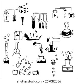 abstract hand drawn factory set