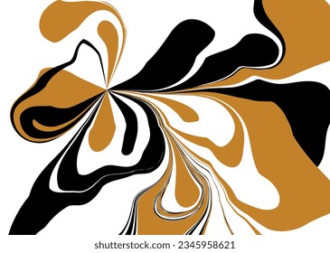 Abstract hand drawn floral pattern. Vector Illustration