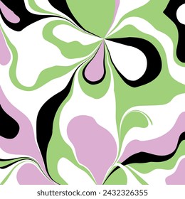 Patrón floral dibujado a mano abstracto. Ilustración vectorial.