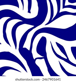 Abstract hand drawn floral pattern. Vector Illustration.