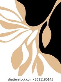 Abstract hand drawn floral pattern. Vector Illustration.