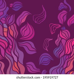 Abstract hand drawn flow background. Vector  Illustration.