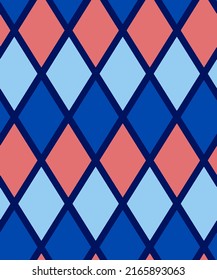 Resumen Mano Dibujar Cuadrícula Geométrica Tile Diamante Formas De Argyle De Diamantes Sensación De Sensación De Vector Patrón De Fondo Aislado