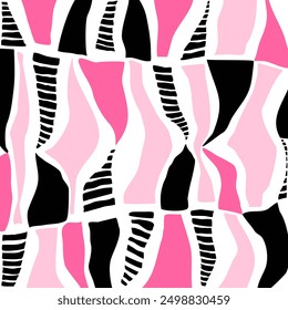 Abstract hand drawn geometric pattern. Vector Illustration.