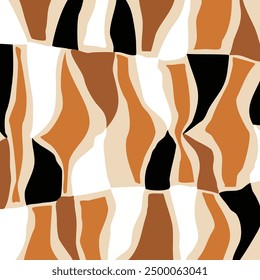 Abstract hand drawn geometric pattern. Vector Illustration.