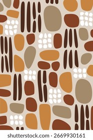 Abstract hand drawn geometric pattern. Vector Illustration.