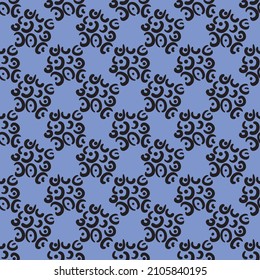 Abstract Hand drawn geometric seamless print pattern.