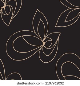 Abstract Hand drawn geometric seamless print pattern.