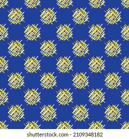 Abstract Hand drawn geometric seamless print pattern. flower and geometric print pattern for textile design and fabrics.