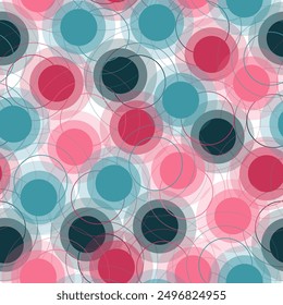 Abstract hand drawn geometric seamless pattern or background with glitter, sharpen textures, brush painted elements.  illustration vetor.