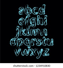 Abstract Hand Drawn Graphic Alphabet