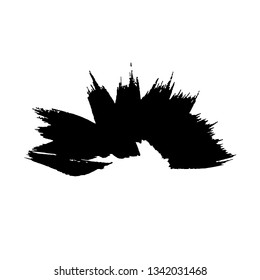 Abstract hand drawn ink dry brush banner. Vector illustration.