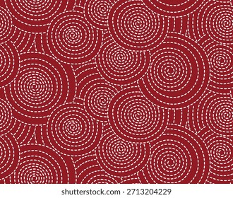Abstrato mão desenhado linha traço espiral formas sem costura padrão.
