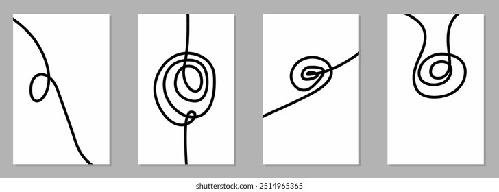 abstract hand drawn line scribbles on white background