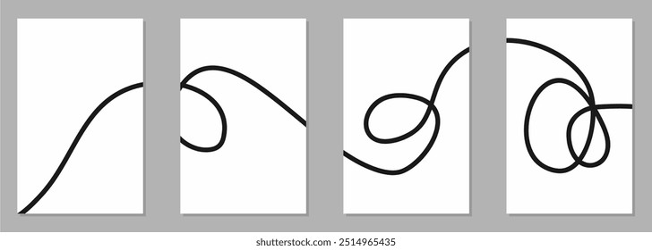 abstrato mão desenhado linha rabiscos no fundo branco