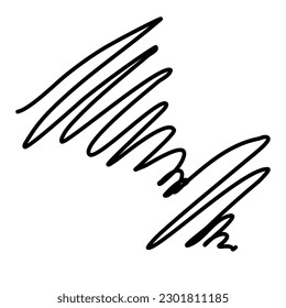 abstract hand drawn line triangle shape for decor