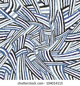 Abstract hand drawn lines seamless pattern, vector background.