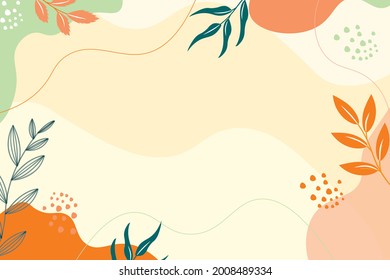 abstract hand drawn minimalis background,organic natural shape vector illlustration eps 10