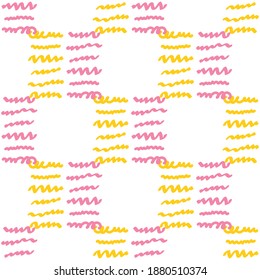 Abstrakte handgezeichnete, moderne, nahtlose Muster. Vektorgrafik. Vektorhintergrund.