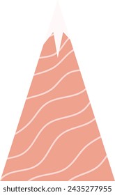 Abstract Hand Drawn Mountain Vector Illustration