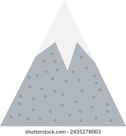 Abstract Hand Drawn Mountain Vector Illustration