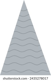 Ilustración abstracta dibujada a mano del vector de la montaña