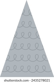 Ilustración abstracta dibujada a mano del vector de la montaña