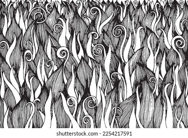 Abstract Hand drawn non-seamless background, Vector Illustration for clothing, home decor, cards and templates, scrap booking, post cards, frames.