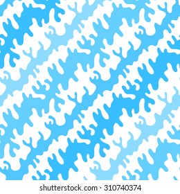 Abstract hand drawn ocean seamless pattern.