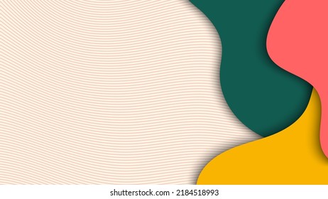Abstract hand drawn organic shape pattern with lines elements on white background.Vector graphic illustration.