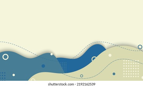 Resumen del patrón de forma orgánica dibujado a mano con círculos y puntos sobre fondo blanco. Ilustración gráfica vectorial.