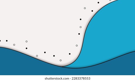 Abstract hand drawn organic shape pattern with circles and dot elements on white background.Vector graphic illustration.