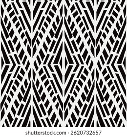 Abstrait, motif dessiné à la main, couleurs noir et blanc. Motif floral harmonieux-699.