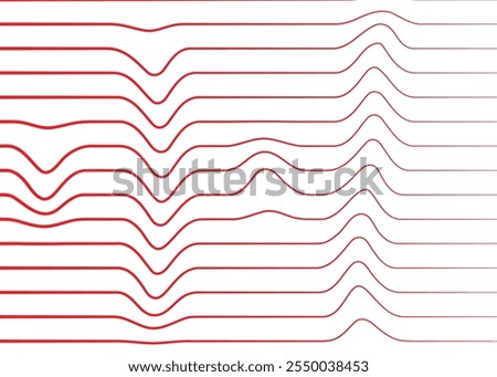 Abstract hand drawn pattern. Scandinavian style. illustration.