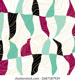 motif Abstrait dessiné à la main. Illustration vectorielle.