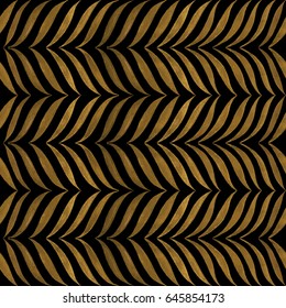 Abstract hand drawn pattern. Vector seamless leaves shape background.