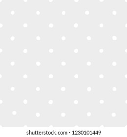 Abstract hand drawn polka dot seamless pattern