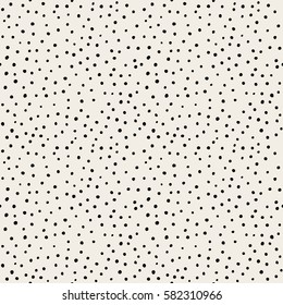 Abstract hand drawn polka dot pattern