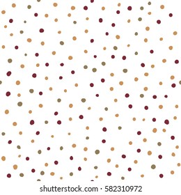 Abstract hand drawn polka dot pattern