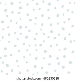 Abstract hand drawn polka dot pattern