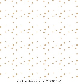 Abstract hand drawn polka dot pattern background,Big and small dots. Vector seamless pattern. Modern stylish texture.