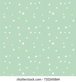 Abstract hand drawn polka dot pattern background,Big and small dots. Vector seamless pattern. Modern stylish texture.