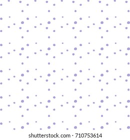 Abstract hand drawn polka dot pattern background,Big and small dots. Vector seamless pattern. Modern stylish texture.