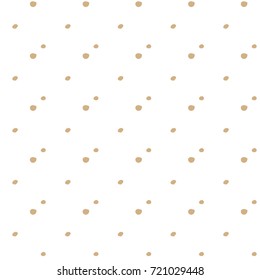 Abstract hand drawn polka dot pattern background,Big and small dots. Vector seamless pattern. Modern stylish texture.