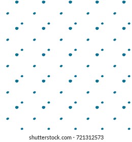 Abstract hand drawn polka dot pattern background,Big and small dots. Vector seamless pattern. Modern stylish texture.
