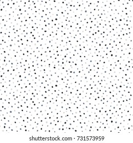 Abstract hand drawn polka dot pattern.Vector illustration